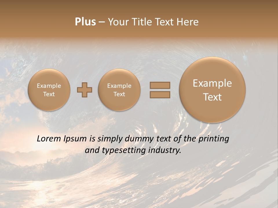 Coast Ripple Horizontal PowerPoint Template
