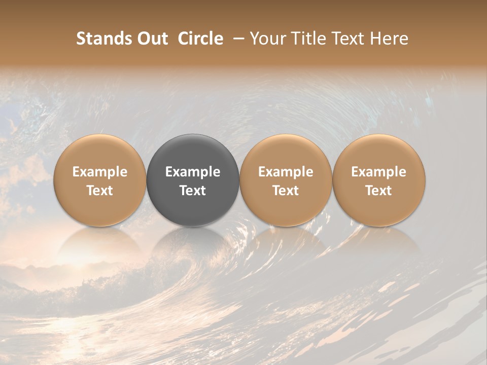 Coast Ripple Horizontal PowerPoint Template