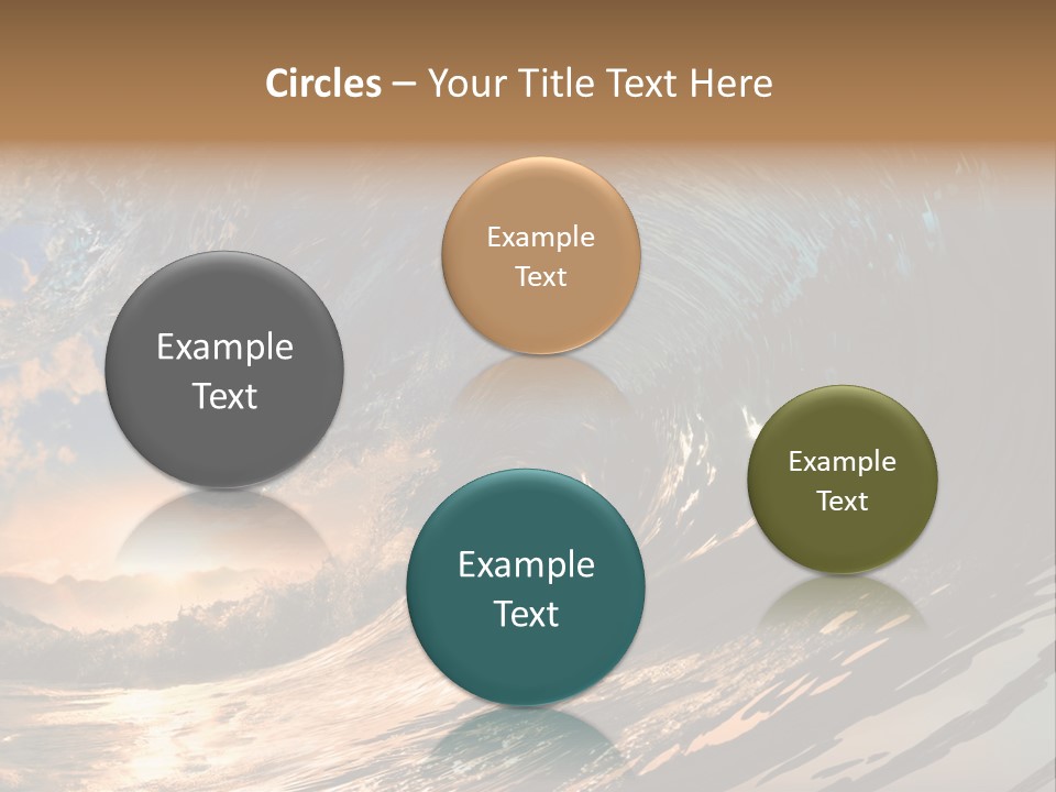 Coast Ripple Horizontal PowerPoint Template