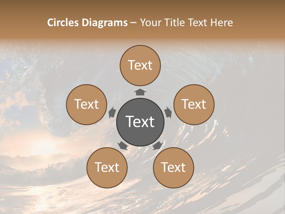 Coast Ripple Horizontal PowerPoint Template