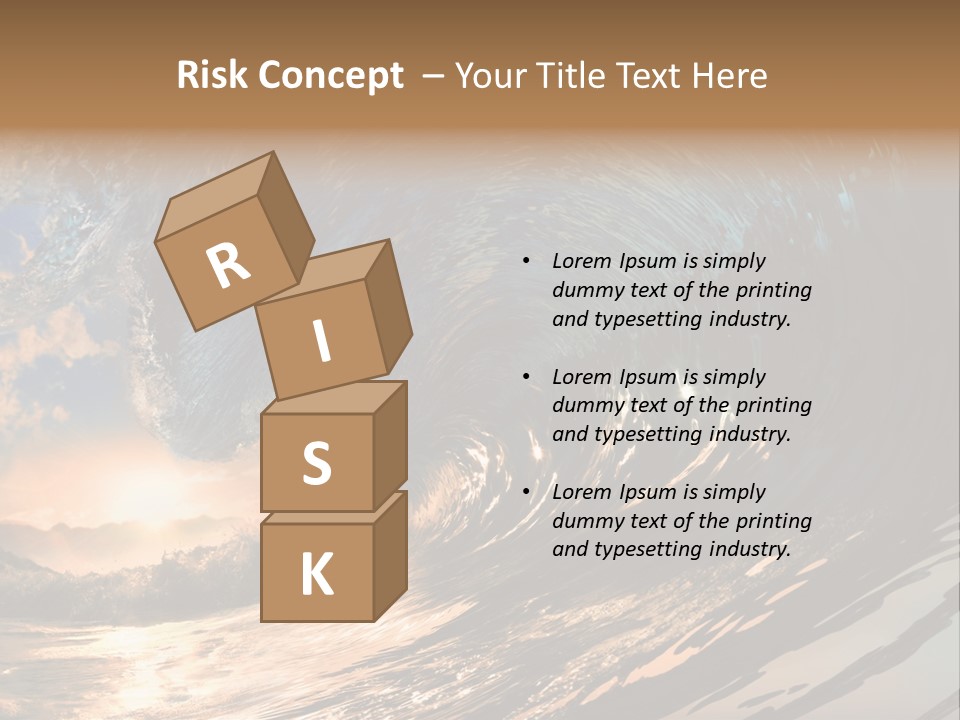 Coast Ripple Horizontal PowerPoint Template