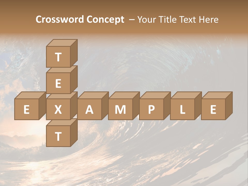 Coast Ripple Horizontal PowerPoint Template