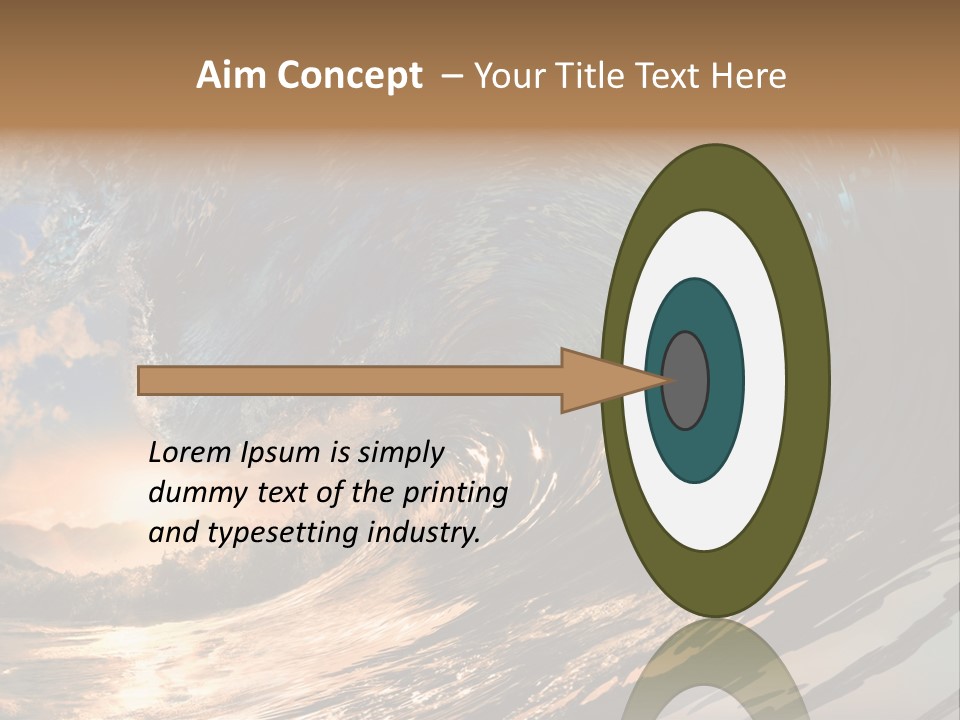 Coast Ripple Horizontal PowerPoint Template