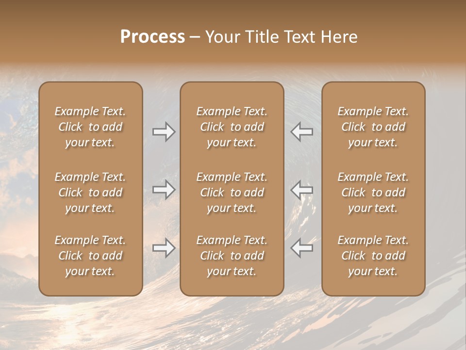 Coast Ripple Horizontal PowerPoint Template