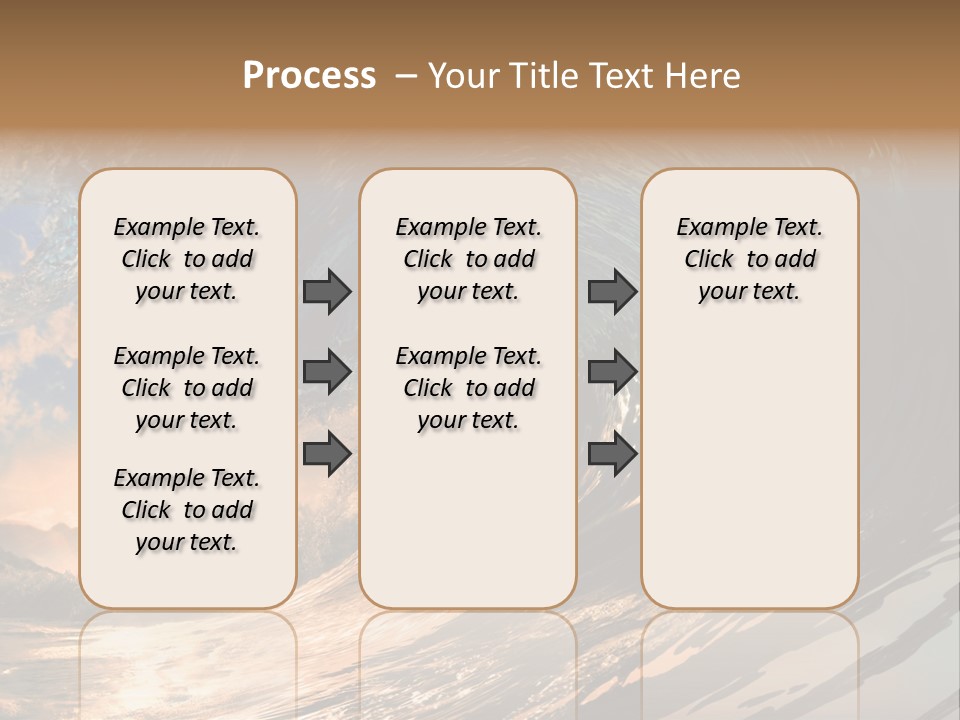 Coast Ripple Horizontal PowerPoint Template