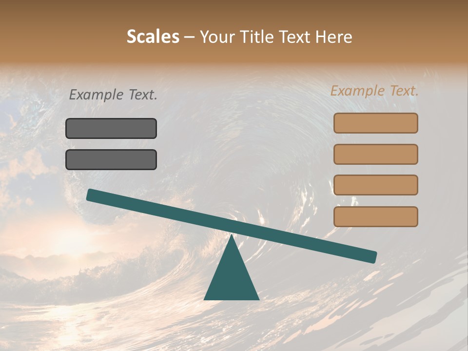 Coast Ripple Horizontal PowerPoint Template