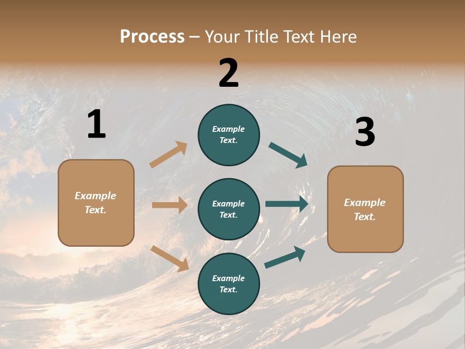 Coast Ripple Horizontal PowerPoint Template