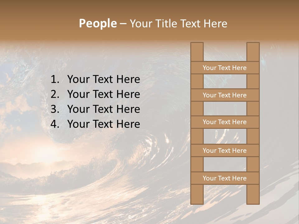 Coast Ripple Horizontal PowerPoint Template