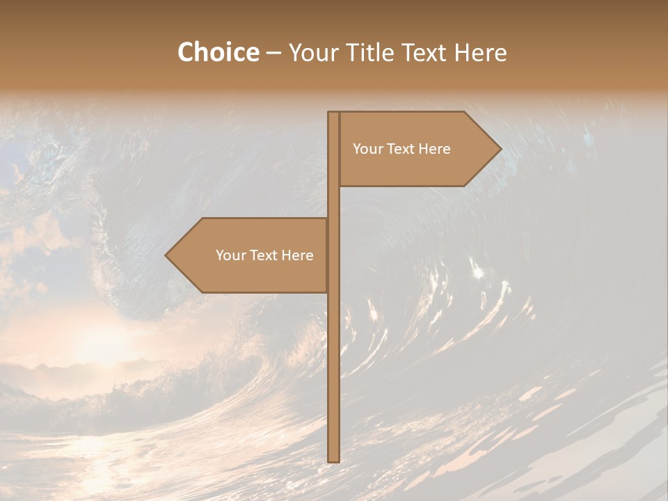 Coast Ripple Horizontal PowerPoint Template