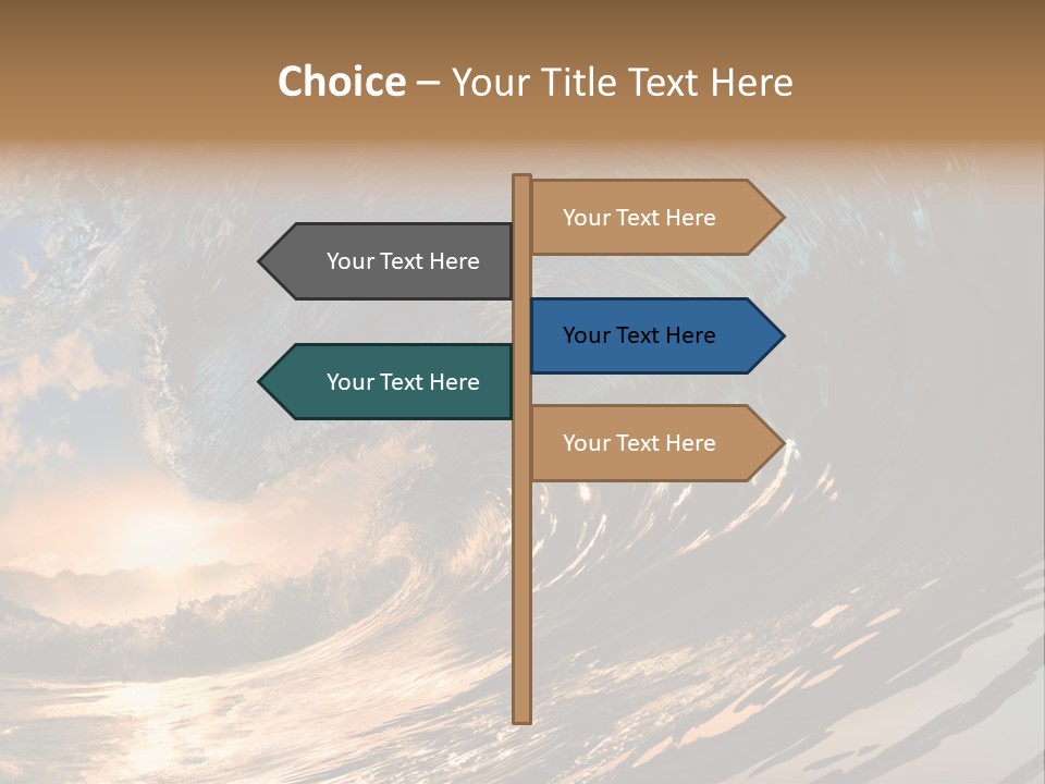 Coast Ripple Horizontal PowerPoint Template