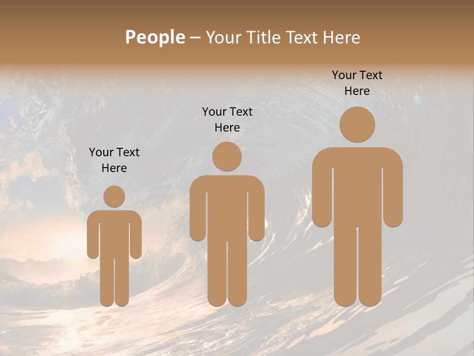 Coast Ripple Horizontal PowerPoint Template