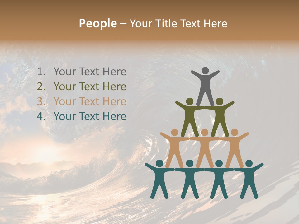 Coast Ripple Horizontal PowerPoint Template