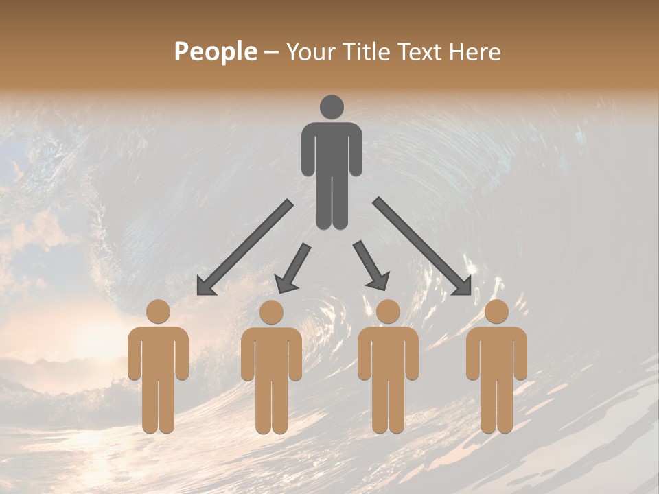 Coast Ripple Horizontal PowerPoint Template