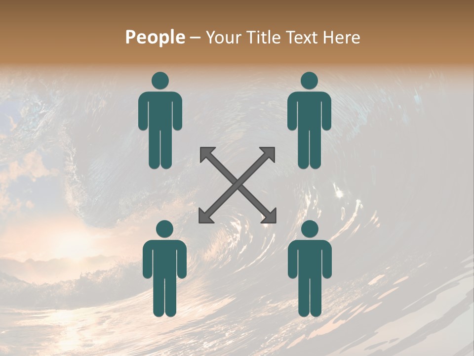 Coast Ripple Horizontal PowerPoint Template