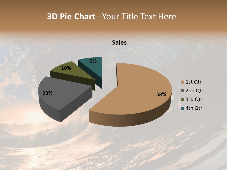 Coast Ripple Horizontal PowerPoint Template