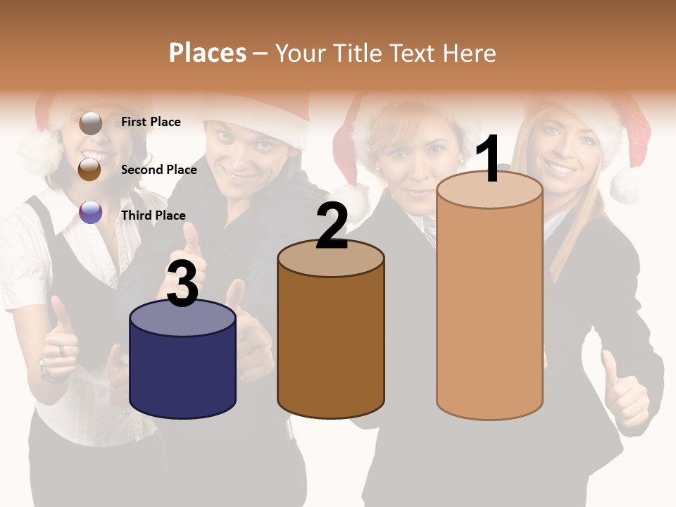 Man Isolated Female PowerPoint Template