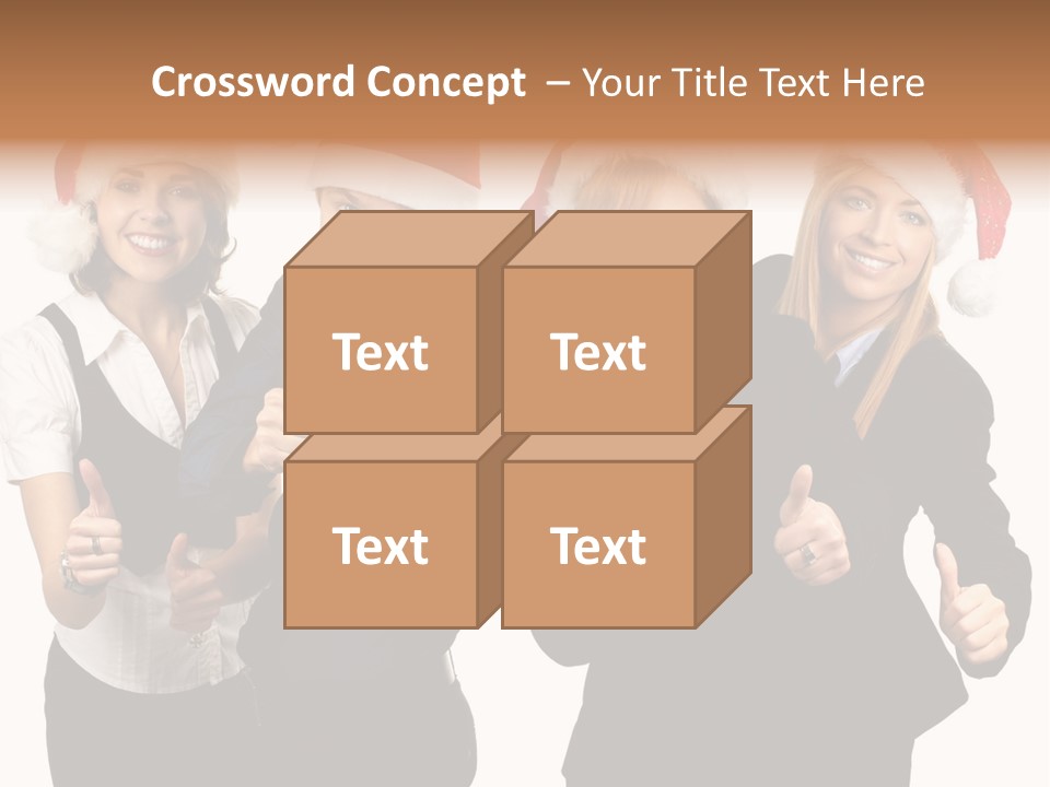 Man Isolated Female PowerPoint Template