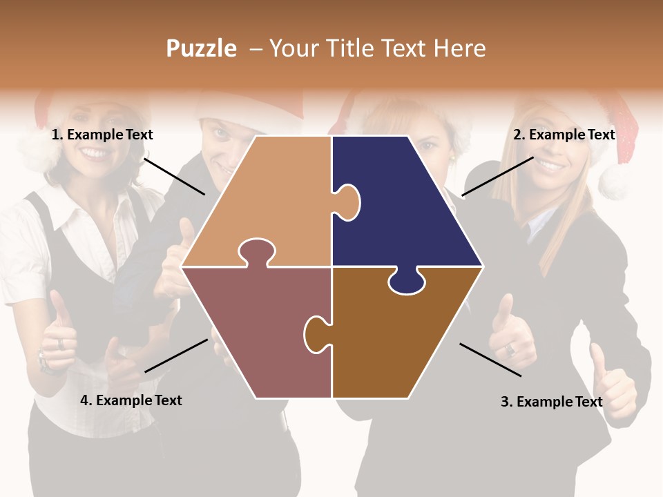 Man Isolated Female PowerPoint Template