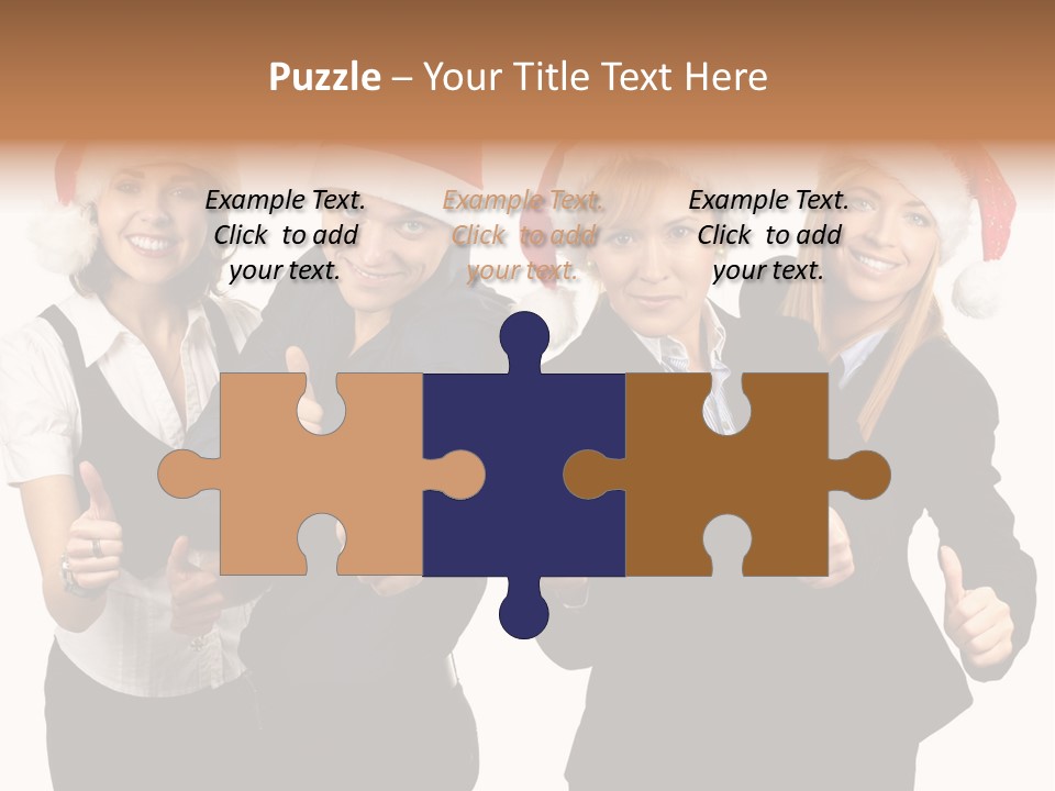 Man Isolated Female PowerPoint Template