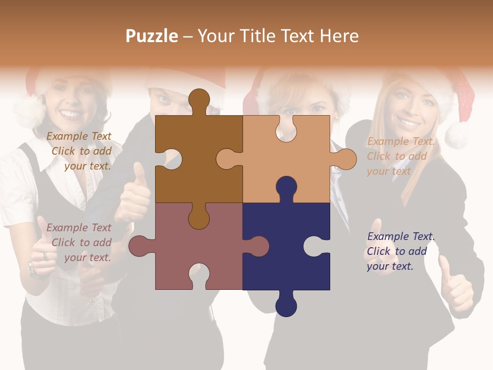 Man Isolated Female PowerPoint Template