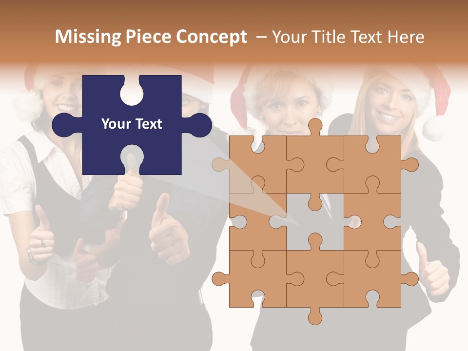 Man Isolated Female PowerPoint Template