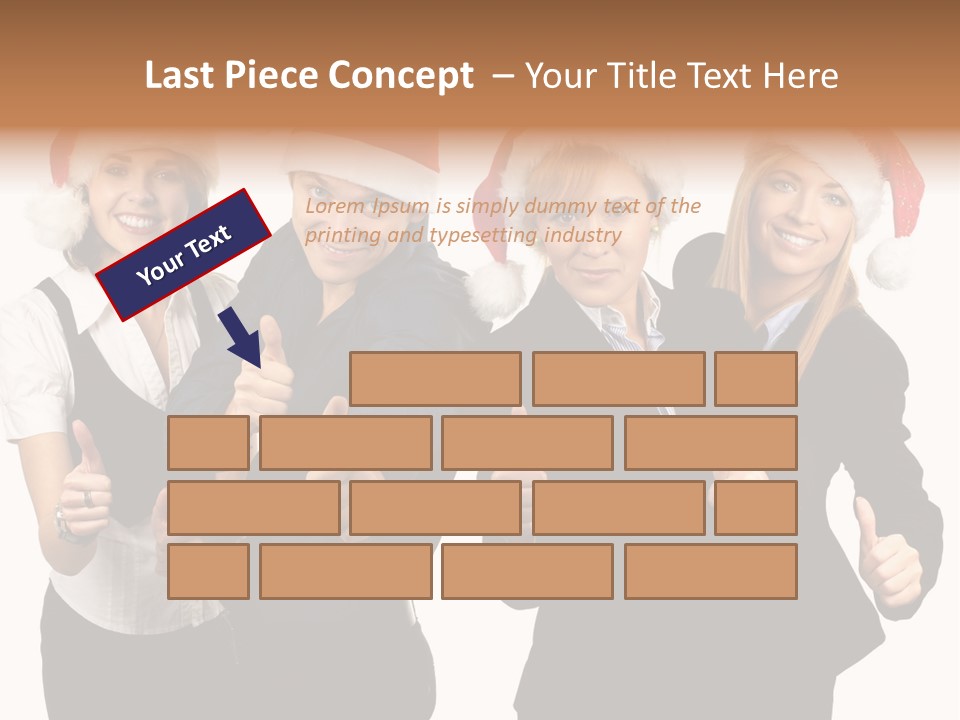 Man Isolated Female PowerPoint Template