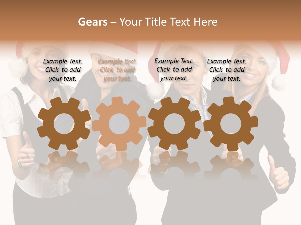 Man Isolated Female PowerPoint Template