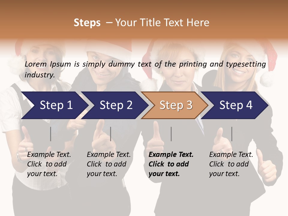 Man Isolated Female PowerPoint Template