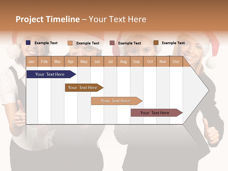 Man Isolated Female PowerPoint Template
