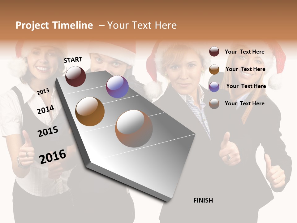 Man Isolated Female PowerPoint Template