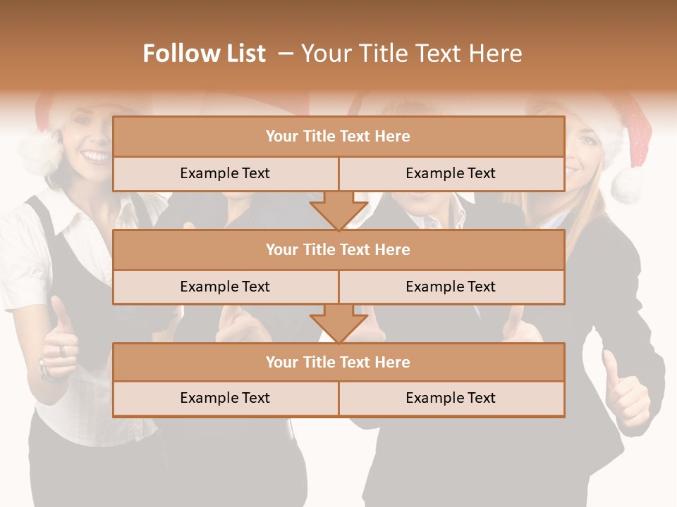 Man Isolated Female PowerPoint Template