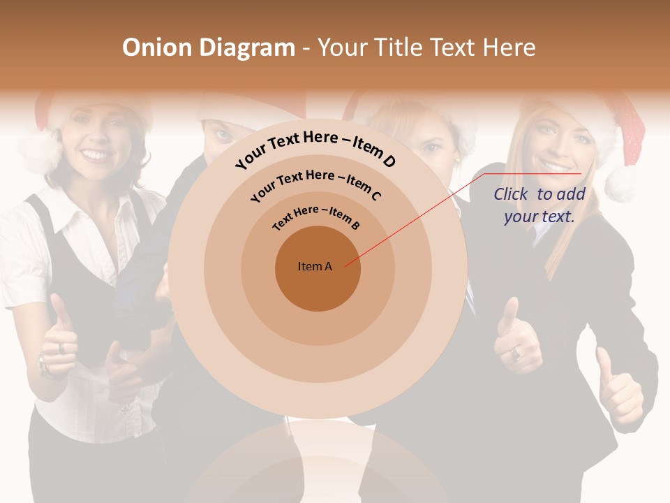 Man Isolated Female PowerPoint Template