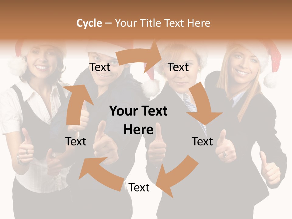 Man Isolated Female PowerPoint Template