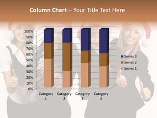 Man Isolated Female PowerPoint Template