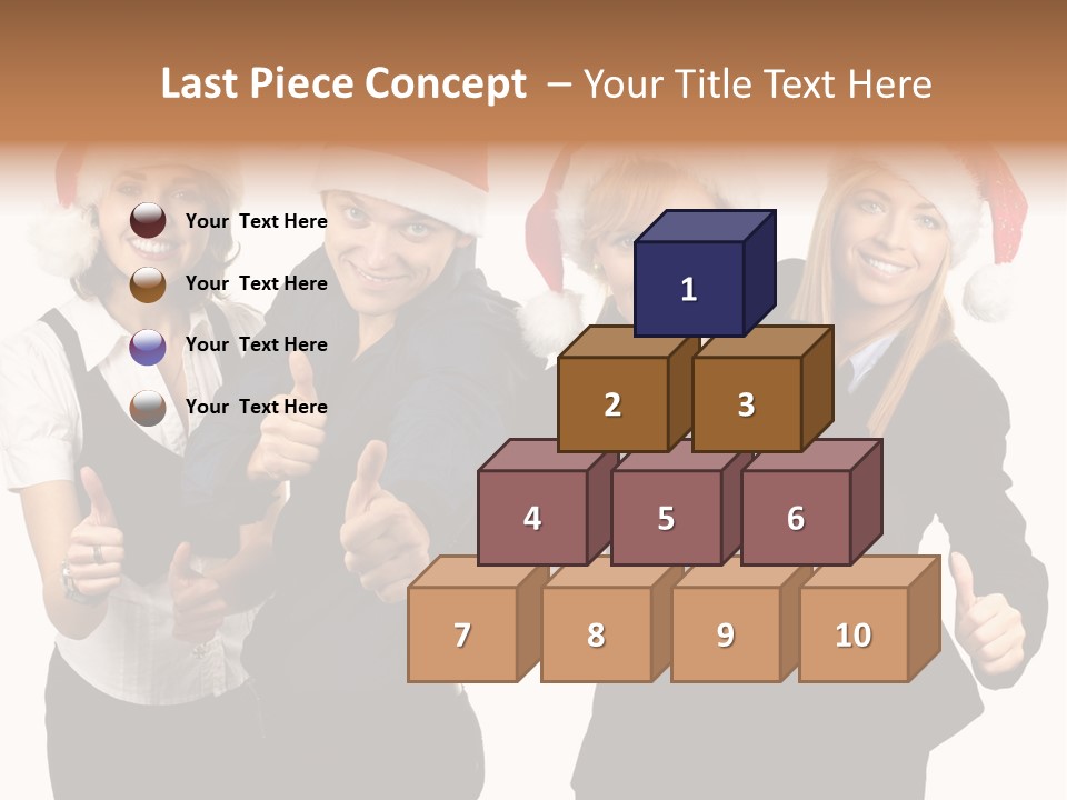 Man Isolated Female PowerPoint Template