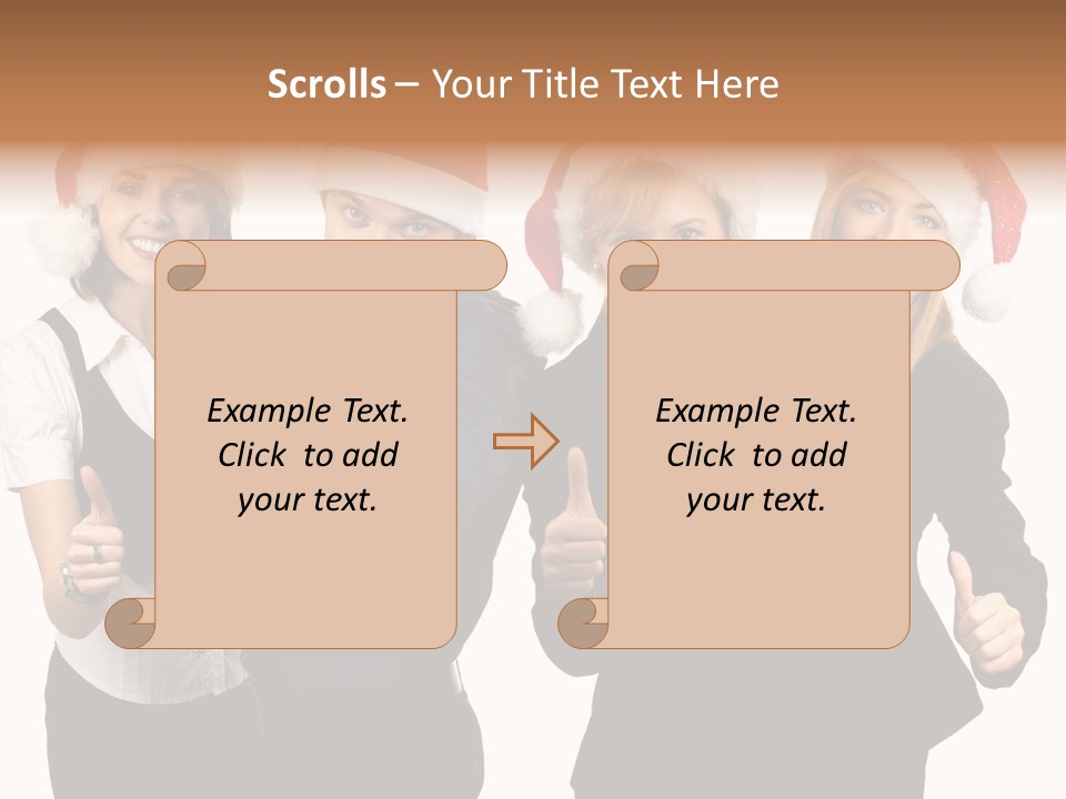 Man Isolated Female PowerPoint Template