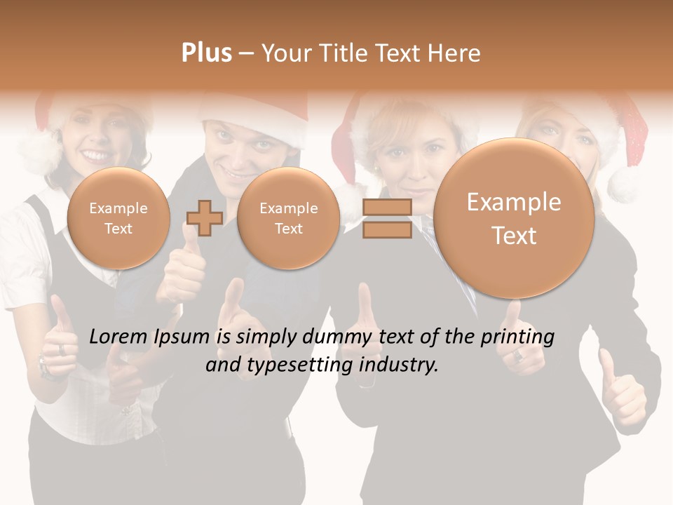 Man Isolated Female PowerPoint Template