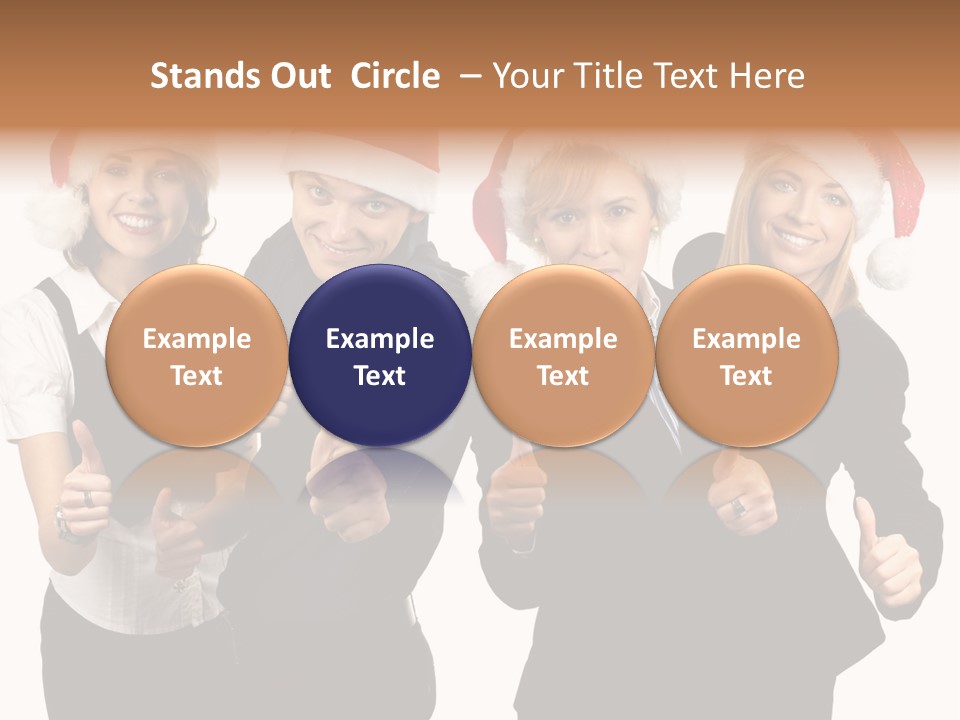 Man Isolated Female PowerPoint Template