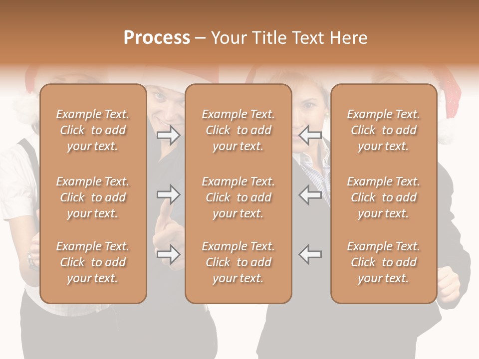 Man Isolated Female PowerPoint Template