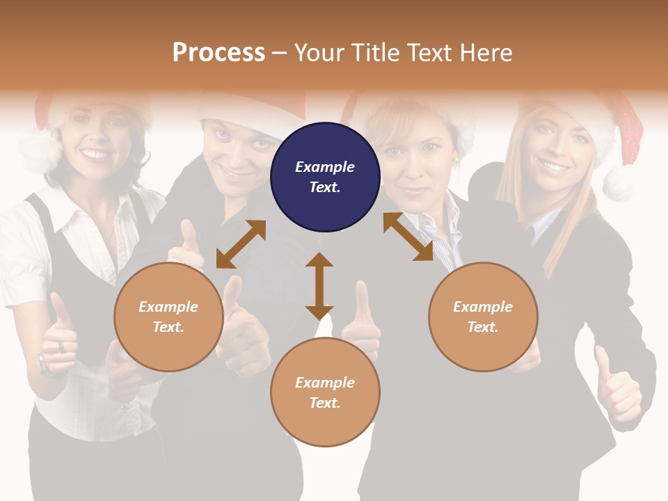 Man Isolated Female PowerPoint Template