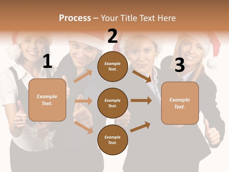 Man Isolated Female PowerPoint Template