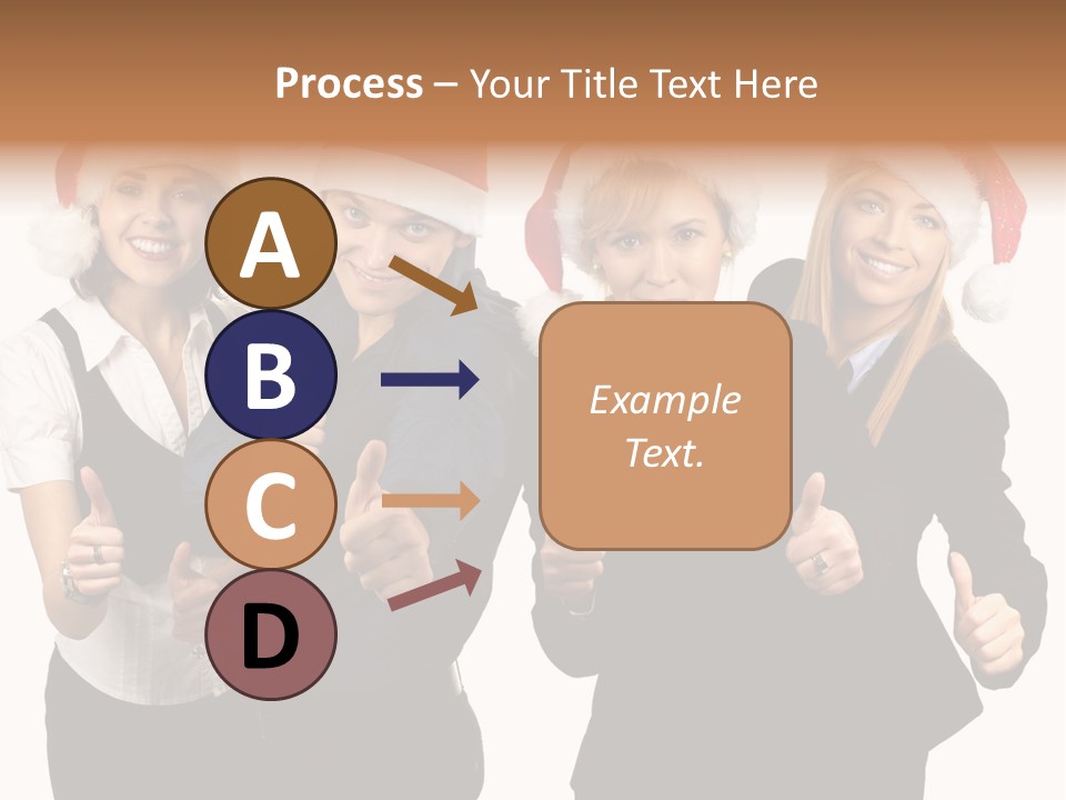 Man Isolated Female PowerPoint Template