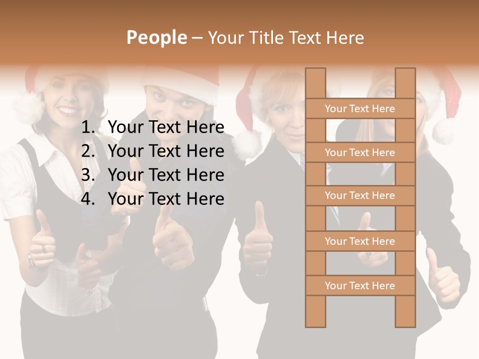 Man Isolated Female PowerPoint Template