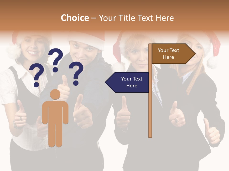 Man Isolated Female PowerPoint Template