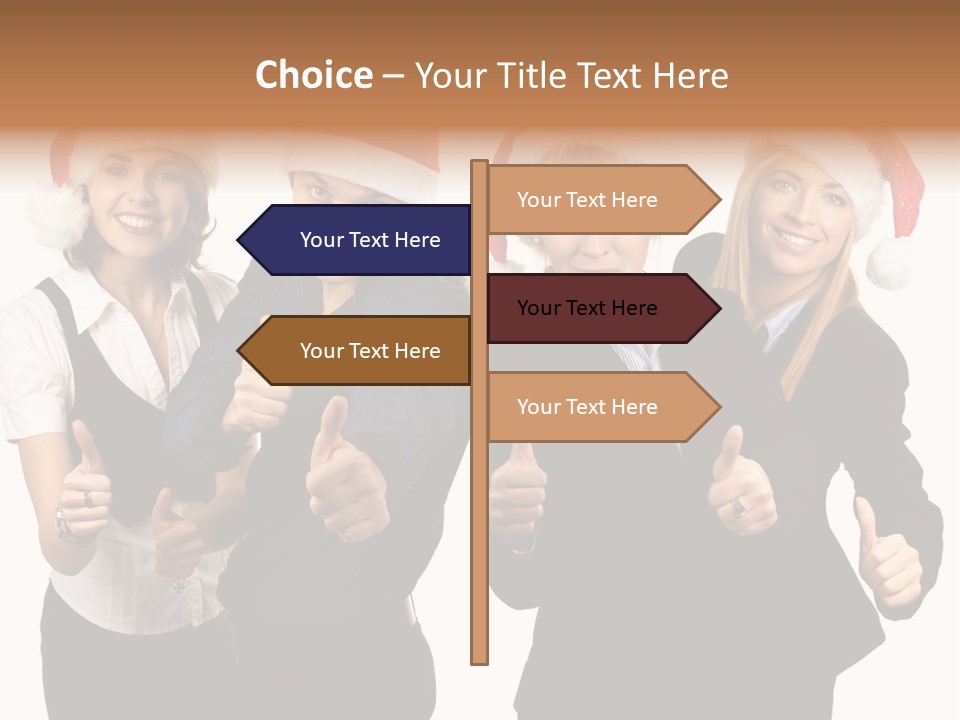 Man Isolated Female PowerPoint Template