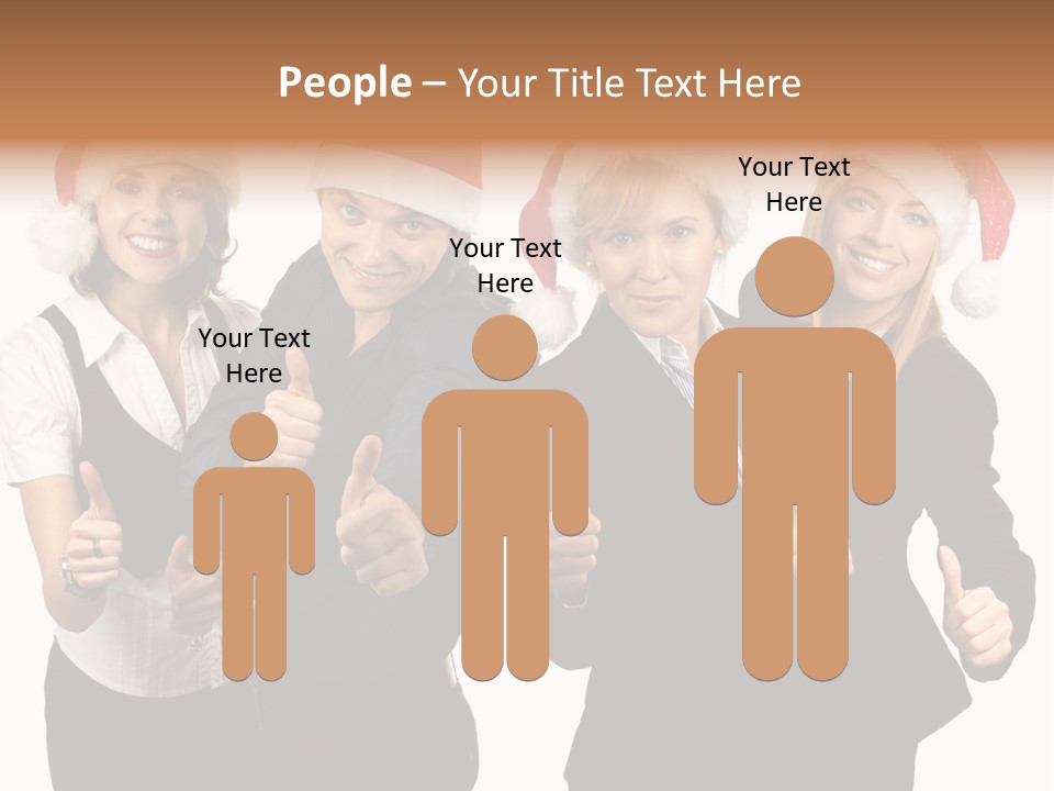 Man Isolated Female PowerPoint Template