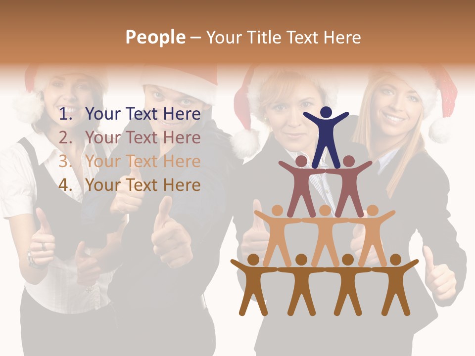 Man Isolated Female PowerPoint Template