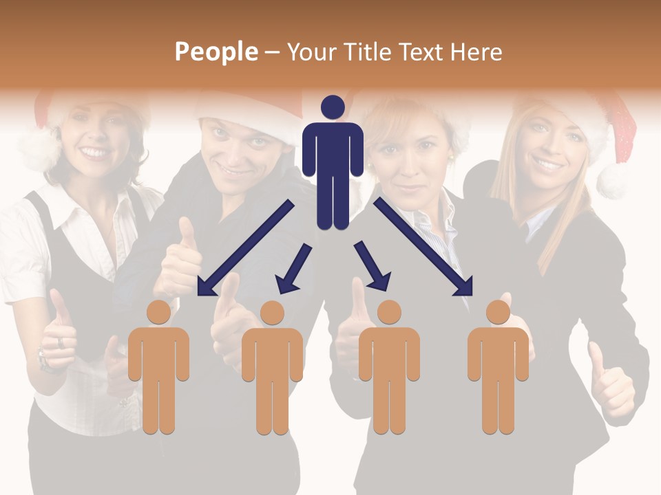 Man Isolated Female PowerPoint Template
