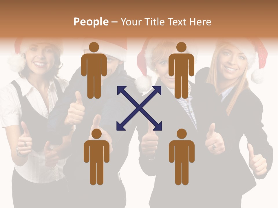 Man Isolated Female PowerPoint Template