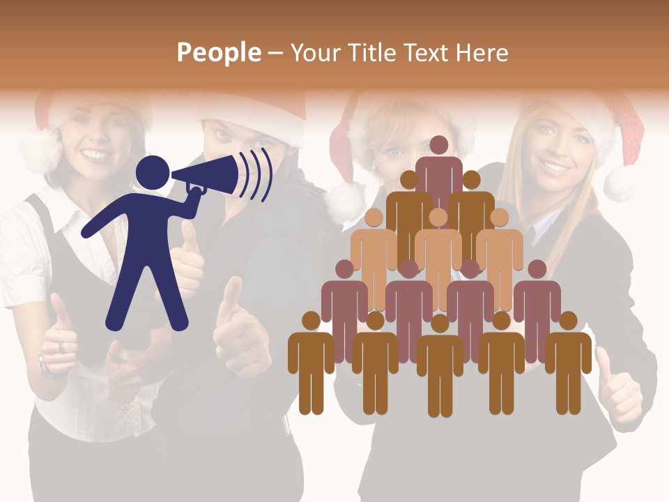 Man Isolated Female PowerPoint Template